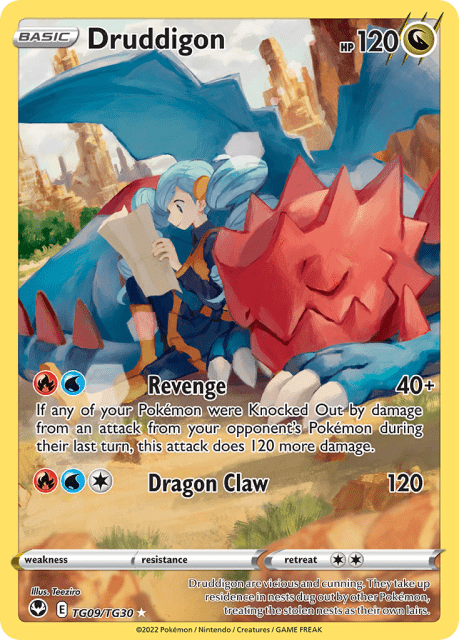 Druddigon (Holofoil) (TG09) — Silver Tempest Trainer Gallery