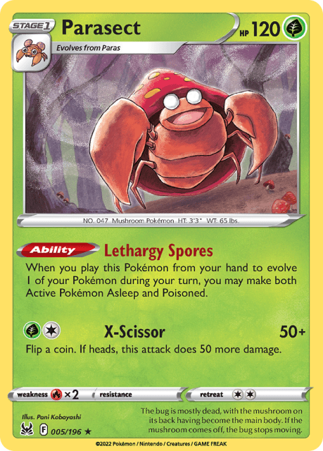 Parasect (5) — Lost Origin