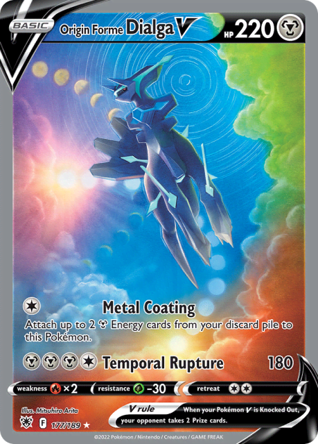 Origin Forme Dialga V (Holofoil) (177) — Astral Radiance