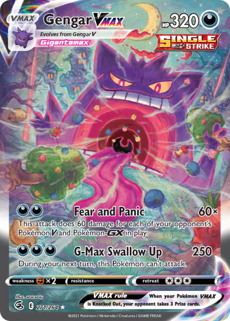 Gengar VMAX (Holofoil) (271) — Fusion Strike