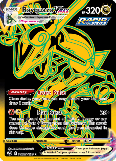 Rayquaza VMAX (Holofoil) (TG29) — Silver Tempest Trainer Gallery