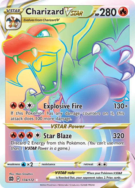 Charizard VSTAR (Holofoil) (174) — Brilliant Stars
