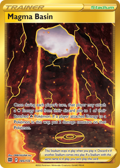 Magma Basin (Holofoil) (185) — Brilliant Stars