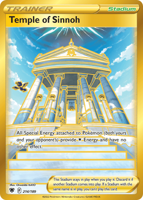 Temple of Sinnoh (Holofoil) (214) — Astral Radiance