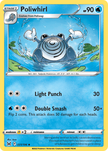 Poliwhirl (Reverse Holofoil) (31) — Lost Origin