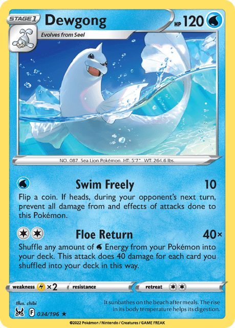 Dewgong (34) — Lost Origin