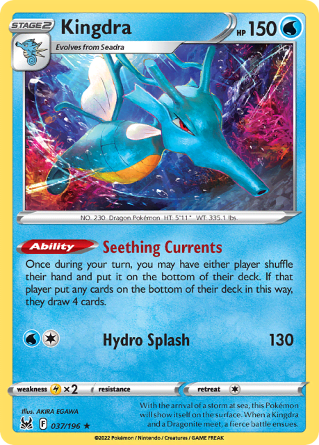 Kingdra (Holofoil) (37) — Lost Origin