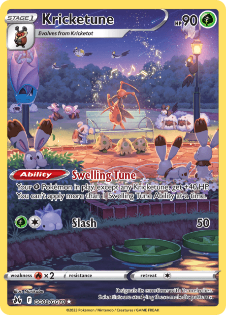 Kricketune (Holofoil) (GG02) — Crown Zenith Galarian Gallery