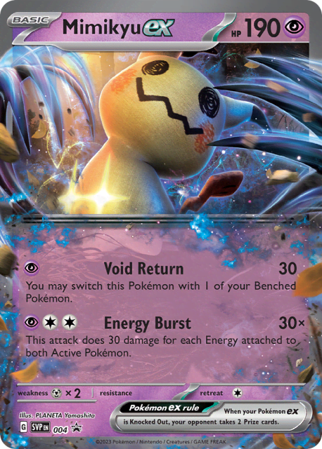Mimikyu ex (Holofoil) (4) — Scarlet & Violet Black Star Promos