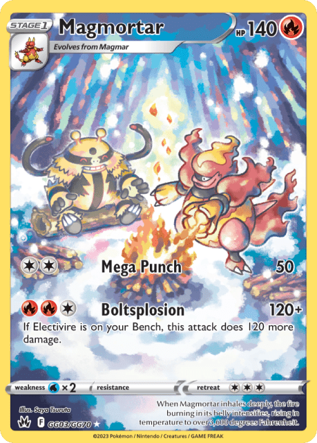 Magmortar (Holofoil) (GG03) — Crown Zenith Galarian Gallery