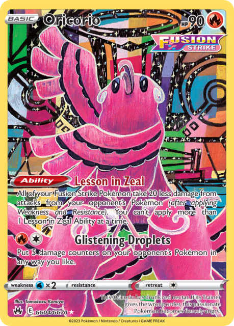 Oricorio (Holofoil) (GG04) — Crown Zenith Galarian Gallery