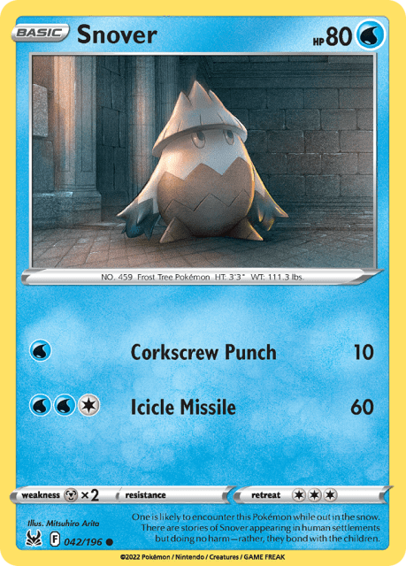 Snover (Reverse Holofoil) (42) — Lost Origin