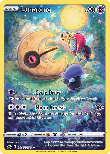 Lunatone (Holofoil) (GG11) — Crown Zenith Galarian Gallery