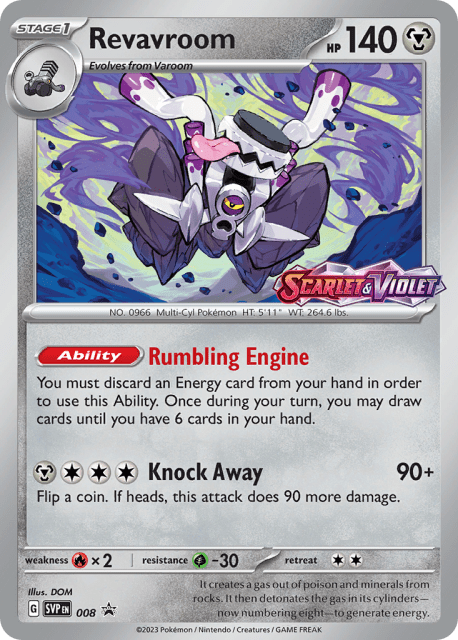 Revavroom (Holofoil) (8) — Scarlet & Violet Black Star Promos