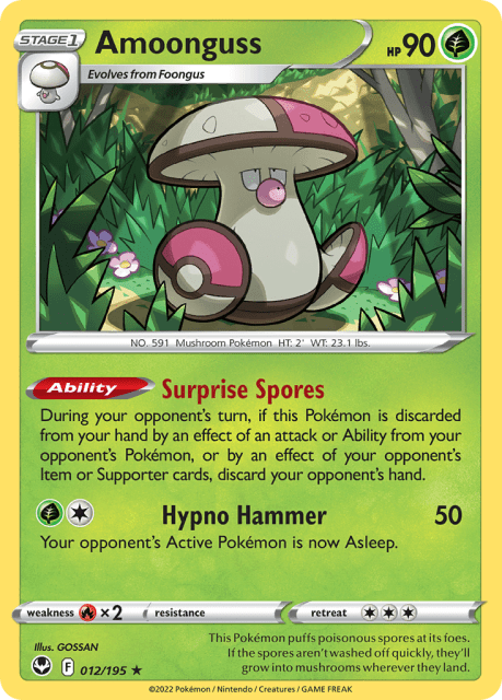 Amoonguss (Reverse Holofoil) (12) — Silver Tempest