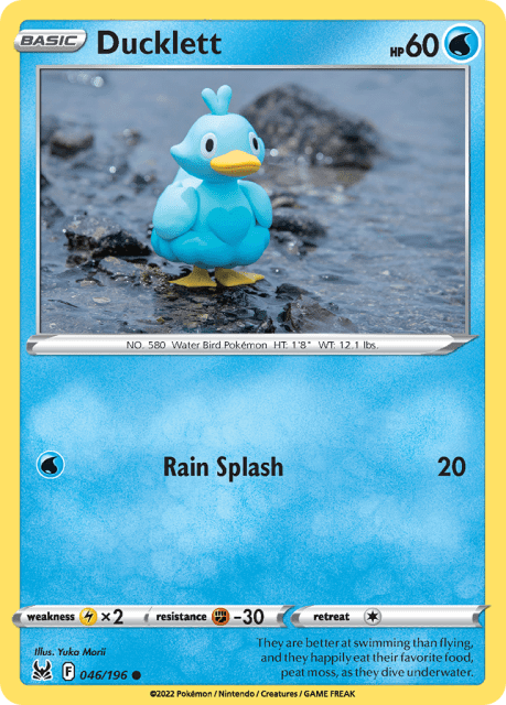 Ducklett (Reverse Holofoil) (46) — Lost Origin