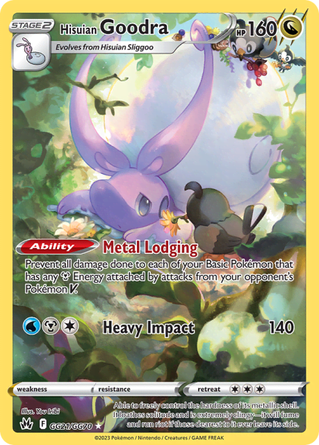 Hisuian Goodra (Holofoil) (GG21) — Crown Zenith Galarian Gallery