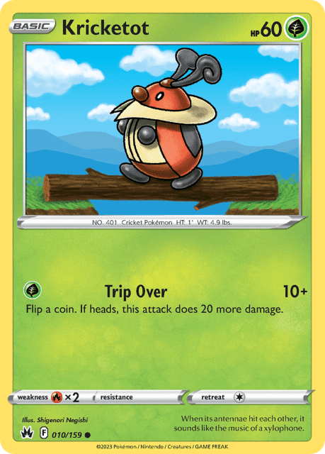 Kricketot (Reverse Holofoil) (10) — Crown Zenith