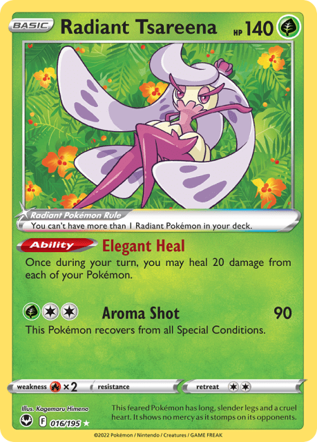 Radiant Tsareena (Holofoil) (16) — Silver Tempest