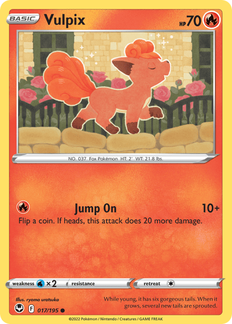 Vulpix (Reverse Holofoil) (17) — Silver Tempest