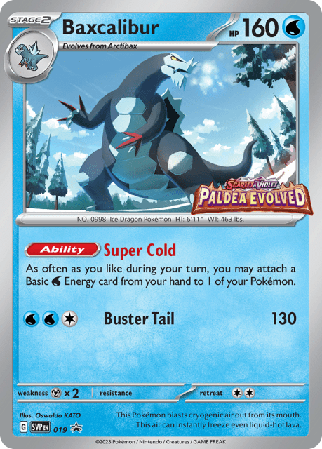 Baxcalibur (Holofoil) (19) — Scarlet & Violet Black Star Promos