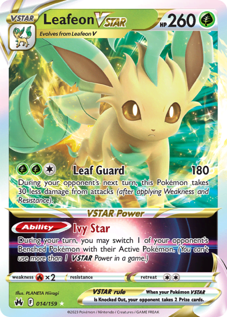 Leafeon VSTAR (Holofoil) (14) — Crown Zenith