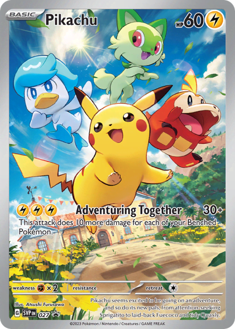 Pikachu (Holofoil) (27) — Scarlet & Violet Black Star Promos