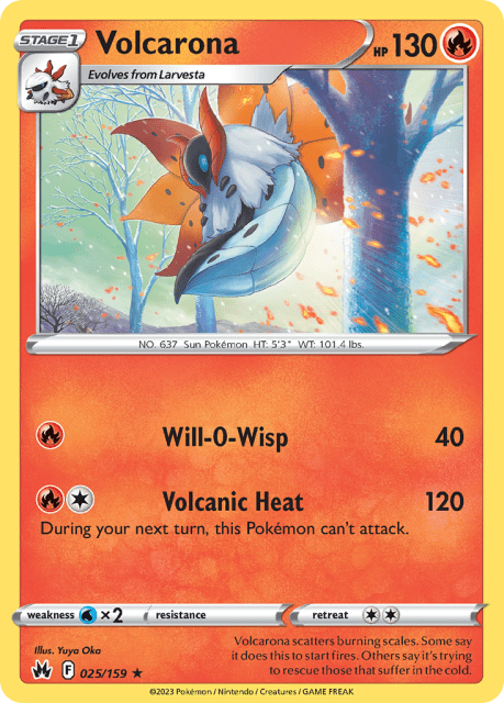 Volcarona (25) — Crown Zenith