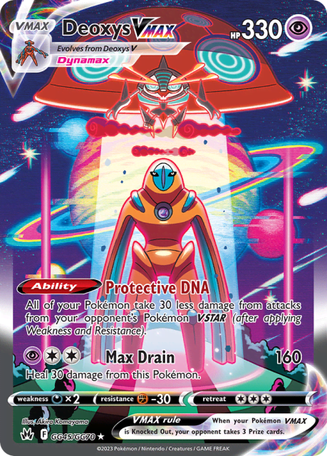 Deoxys VMAX (Holofoil) (GG45) — Crown Zenith Galarian Gallery