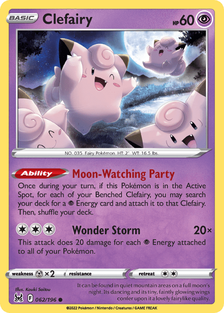 Clefairy (62) — Lost Origin