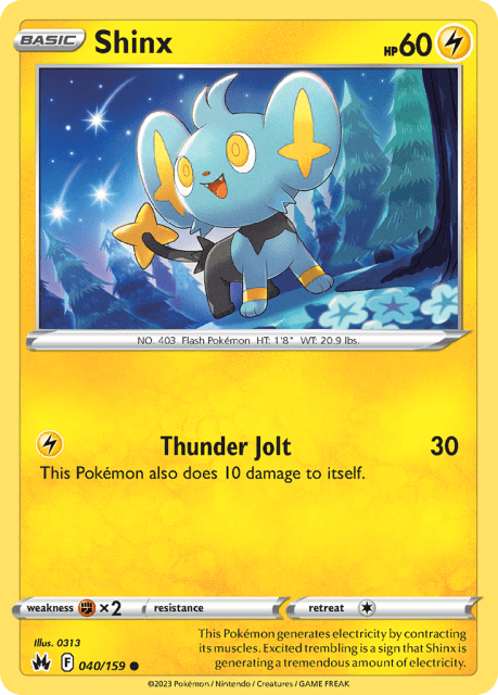 Shinx (Reverse Holofoil) (40) — Crown Zenith
