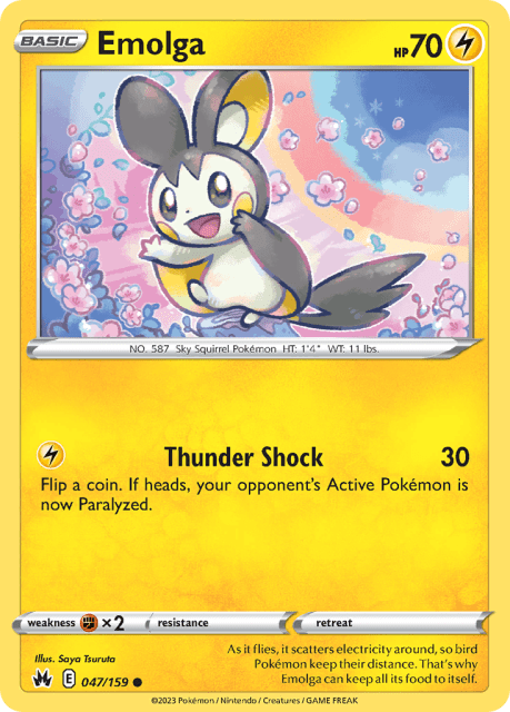 Emolga (47) — Crown Zenith