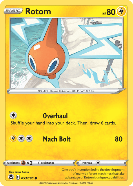 Rotom (Reverse Holofoil) (53) — Silver Tempest
