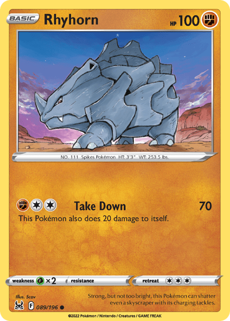 Rhyhorn (89) — Lost Origin