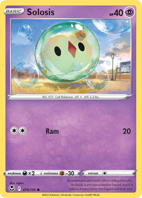 Solosis (Reverse Holofoil) (76) — Silver Tempest