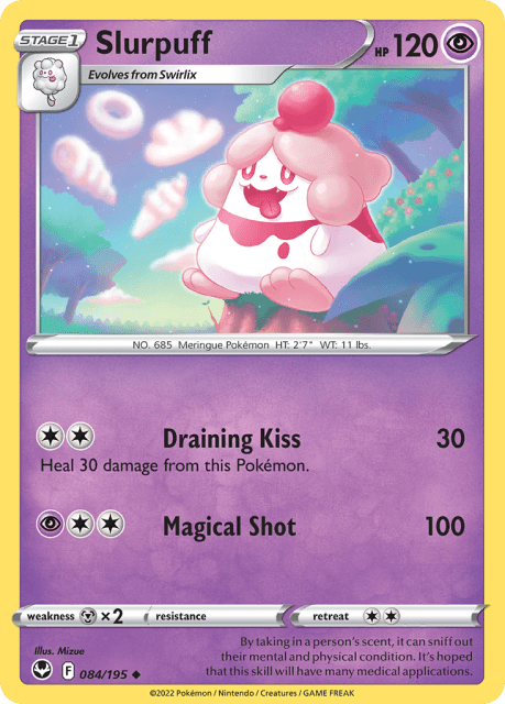 Slurpuff (Reverse Holofoil) (84) — Silver Tempest