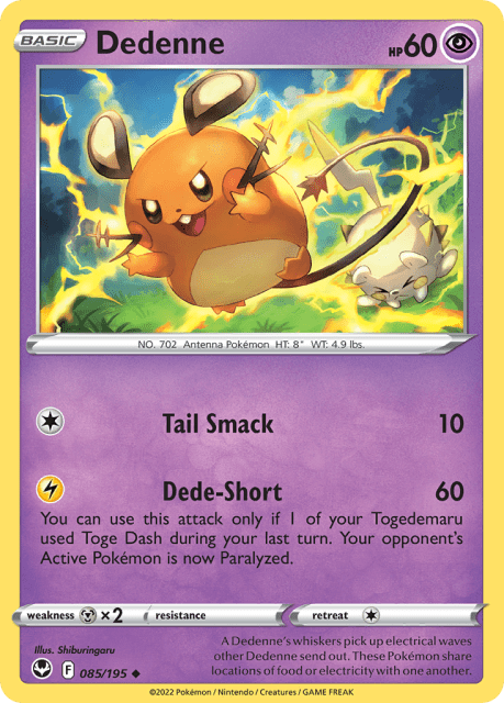 Dedenne (85) — Silver Tempest