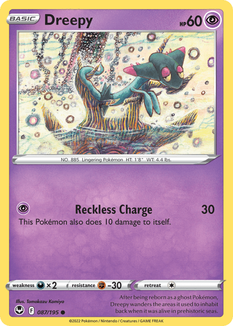 Dreepy (Reverse Holofoil) (87) — Silver Tempest
