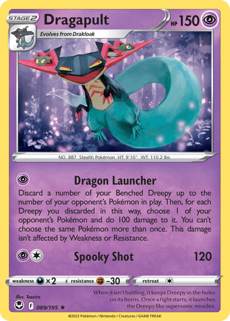 Dragapult (Holofoil) (89) — Silver Tempest