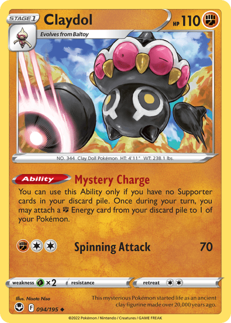 Claydol (94) — Silver Tempest