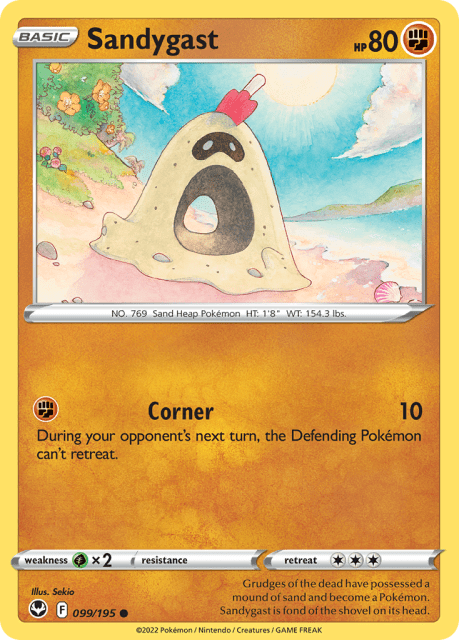 Sandygast (Reverse Holofoil) (99) — Silver Tempest