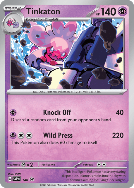 Tinkaton (Holofoil) (140) — Scarlet & Violet Black Star Promos