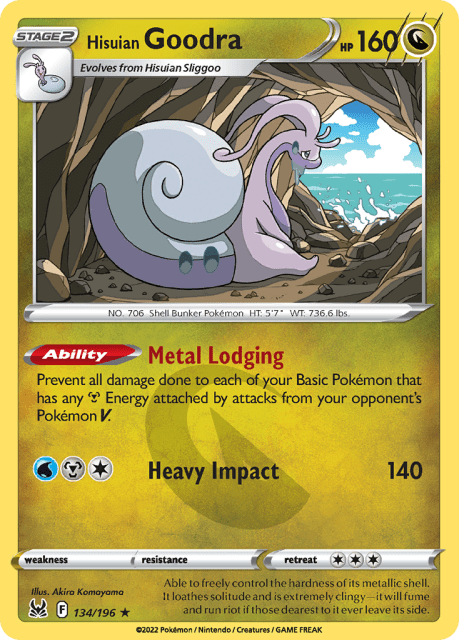 Hisuian Goodra (Reverse Holofoil) (134) — Lost Origin