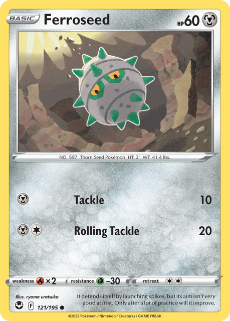 Ferroseed (121) — Silver Tempest