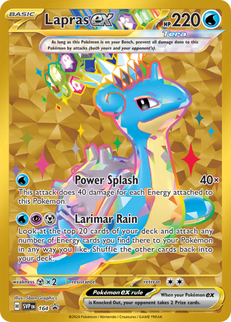 Lapras ex (Holofoil) (164) — Scarlet & Violet Black Star Promos
