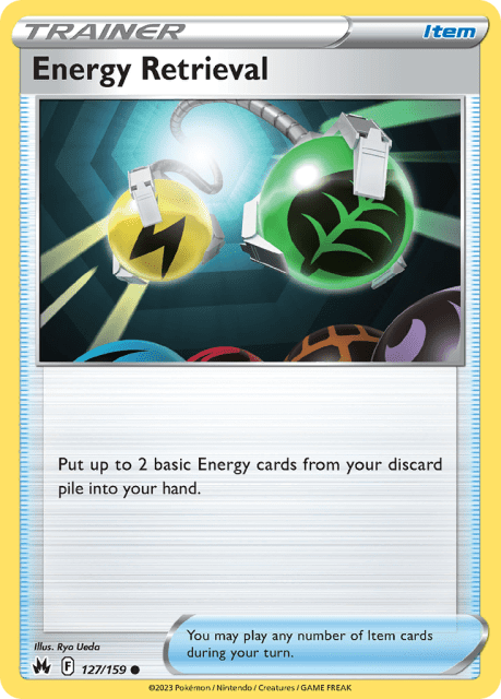 Energy Retrieval (Reverse Holofoil) (127) — Crown Zenith