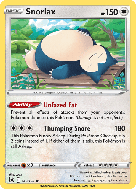 Snorlax (Gabriel Fernandez) (143) — Lost Origin