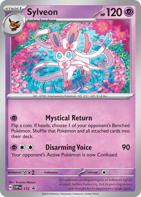 Sylveon (Holofoil) (172) — Scarlet & Violet Black Star Promos