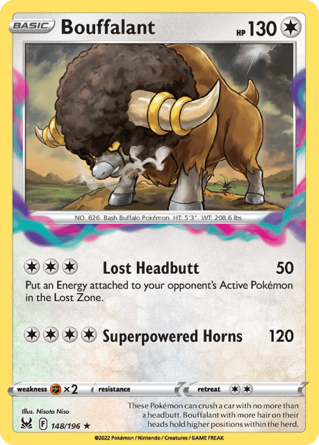 Bouffalant (Reverse Holofoil) (148) — Lost Origin