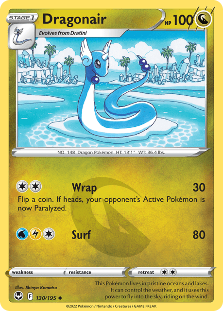 Dragonair (Reverse Holofoil) (130) — Silver Tempest
